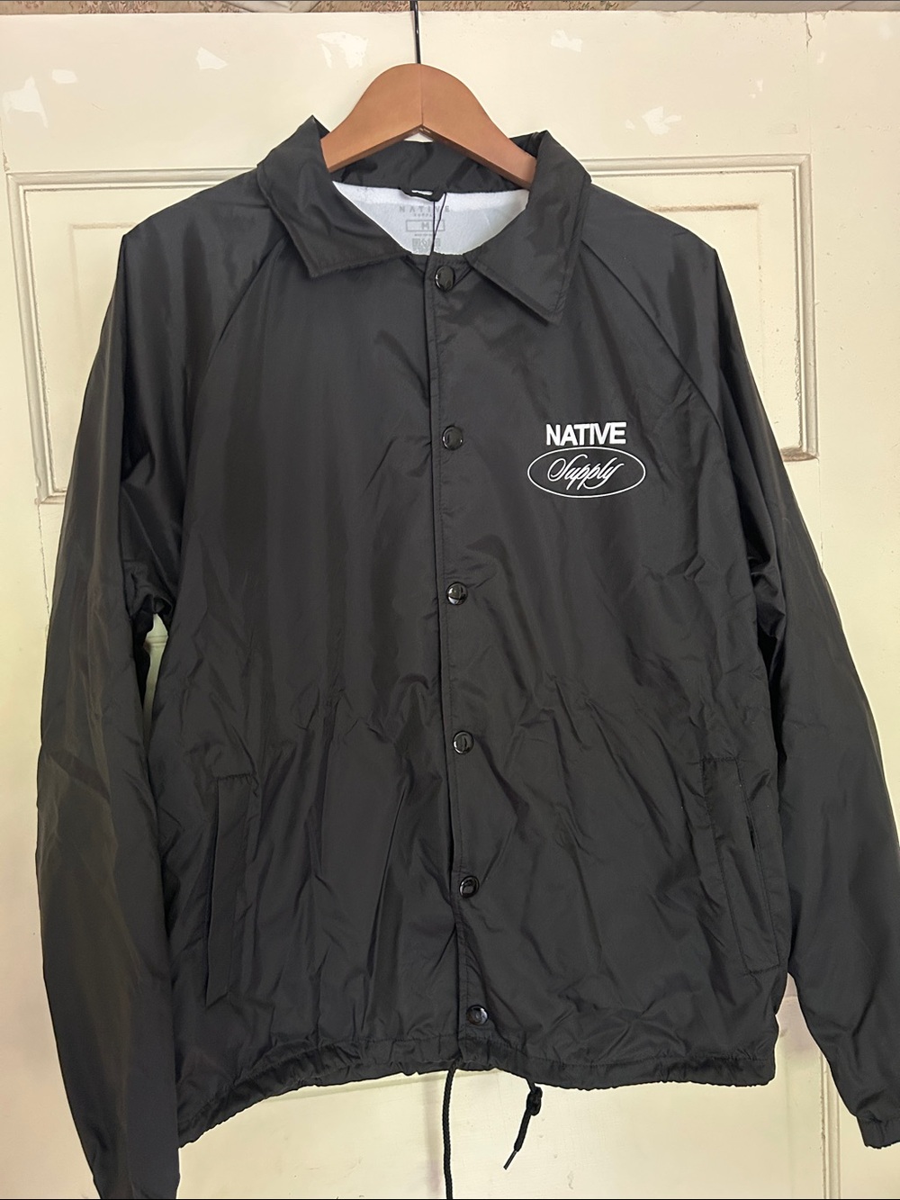 HGA Native Supply Black Windbreaker Jacket